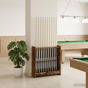 vidaXL Biljartkeu standaard Bewerkt hout 60 x 20 x 57 cm Oud, Sport en Fitness, Biljarten en Poolen, Verzenden, Nieuw
