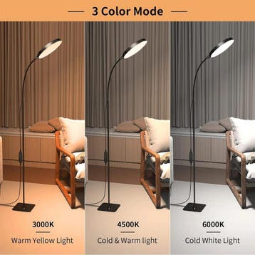 LED Vloerlamp Zwanenhals Dimbaar 3 Lichtkleuren, Verzenden, Nieuw
