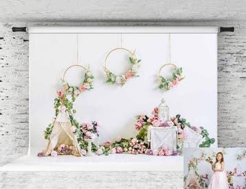 Portret Achtergrond Bloemen | 28% Korting | Nu Snel, Ophalen of Verzenden, Nieuw, Achtergrond