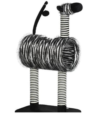 Krabpaal Zebra Design – Kattenboom met Tunnel en Sisal, Verzenden, Nieuw