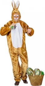 Paashaas Pak Pluche Bruin - S / M / L, Verzenden, Nieuw