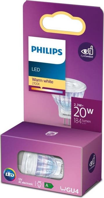 Philips LED lamp GU4 Reflector Spot Lichtbron - Warm wit -, Ophalen of Verzenden, Zo goed als nieuw