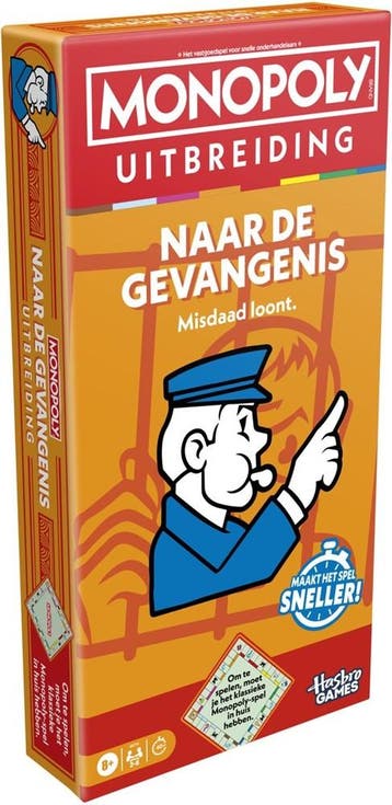 Monopoly - Naar de Gevangenis Uitbreiding | Hasbro -, Hobby en Vrije tijd, Gezelschapsspellen | Bordspellen, Verzenden, Nieuw