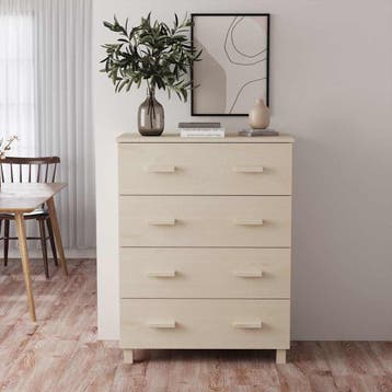 vidaXL Dressoir HAMAR 79x40x103,5 cm massief grenenhout, Verzenden, Nieuw, Grenenhout, Minder dan 50 cm