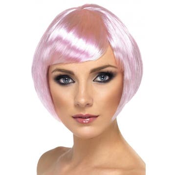 Roze dames bobline pruik - Damespruiken, Ophalen of Verzenden, Nieuw
