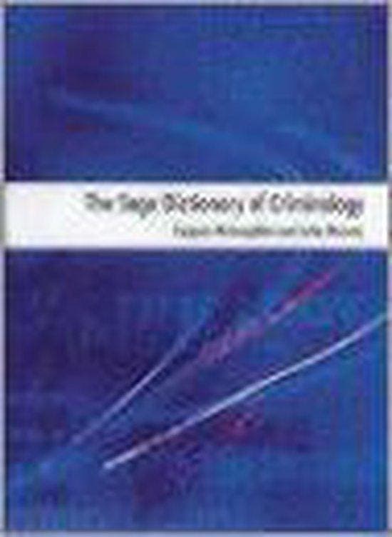 Sage Dictionary of Criminology - Eugene Mclaughlin, Boeken, Taal | Engels, Gelezen, Verzenden