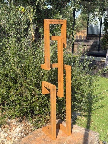 Ana Lucia B.M - Sculpture Corten - XL - No Reserve