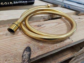 Brauer Gold Edition doucheslang 150cm glad – geborsteld, Doe-het-zelf en Verbouw, Sanitair, Ophalen of Verzenden, Nieuw, Bad