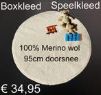 Boxkleed Speelkleed 100% MERINO WOL WOLLEN RONDE 95cm €34,95, Ophalen of Verzenden, Nieuw, Boxkleed
