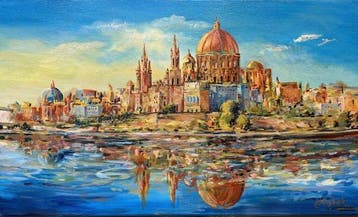 Andrzej Dbek (XX) - Aureate Reflections, Antiek en Kunst, Kunst | Schilderijen | Klassiek