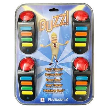Sony Playstation 2/3 Buzzers Bedraad (Nieuw in blisterverpak, Verzenden, Nieuw