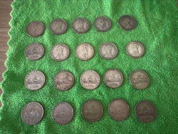 Italië, Republiek 500 Lire Dal 1958 al 1960 (20 monete)