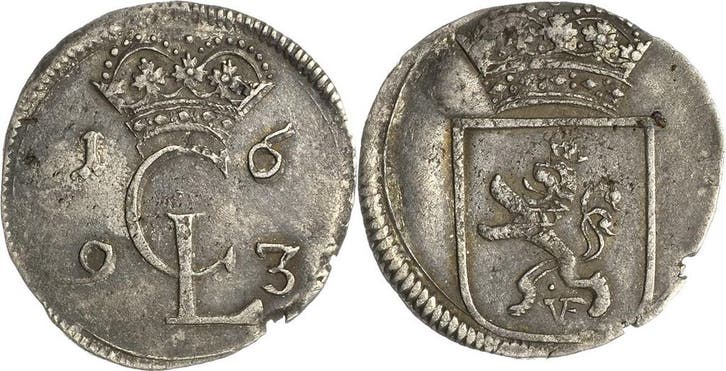 Albus 1693 Hessen-kassel Karl 1670-1730, Postzegels en Munten, Munten | Europa | Niet-Euromunten, Verzenden