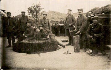 Militair, Wereldoorlog, leger - Ansichtkaart (117) -, Gelopen