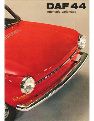 1970 DAF 44 AUTOMATIC | VARIOMATIC BROCHURE NEDERLANDS, Nieuw, Author