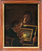 English school (late XVIII) - The Connoisseur and Tired Boy