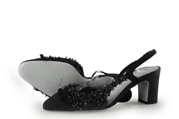 Roberto Festa Slingbacks in maat 38 Zwart, Verzenden, Zwart, Zo goed als nieuw, Roberto Festa