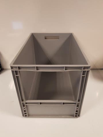 Magazijnbak, 600x400x420 mm, euronorm, grijs pp, nieuw -, 40 tot 60 cm, 50 tot 75 cm, Ophalen of Verzenden, Nieuw