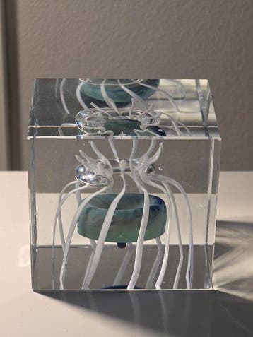Nuutajärvi-Notsjö - Oiva Toikka - Tafelmiddenstuk - Glas