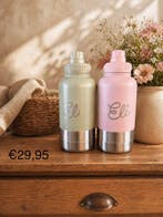 Drinkfles 940 ml met drinkbakje plus voerbakje, Nieuw