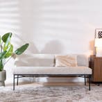 50% Korting: Eetkamerbank Momo chenille sand 185 cm, Huis en Inrichting, Ophalen, Zo goed als nieuw, Scandinavisch