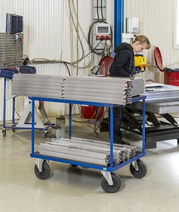 Kongamek tafelwagen, laadvermogen 500 kg - Blauw - Staal -, Verzenden