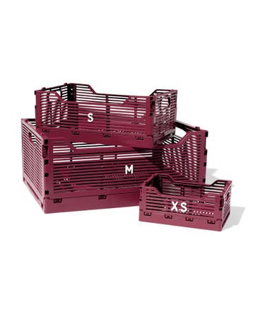 HEMA Klapkrat letterbord recycled bordeauxrood, Verzenden, Nieuw