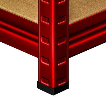 Stellingen voor zwaar gebruik Rood 180x70x40cm gegalvanis..., Huis en Inrichting, Kasten | Boekenkasten, Verzenden, Nieuw