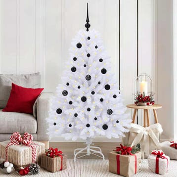 vidaXL Kunstmatige Inklapbare Kerstboom Wit 150 cm PVC en, Verzenden, Nieuw