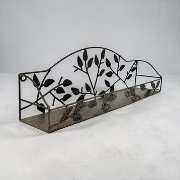 Plank - Modernista - 50 cm - IJzer - Bladdecoratie