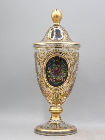 Haida Fachschule - Kelk - Lidded cup - Glas