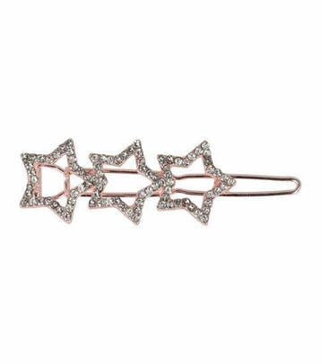 Haarspeld Haarclip 3,5cm - Sterren - Strass Steentjes - Goud, Nieuw