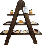 2dekans | Ceruzo Etagere Plataan Hout - 3 Lagen - Hoogte 42, Ophalen of Verzenden, Zo goed als nieuw