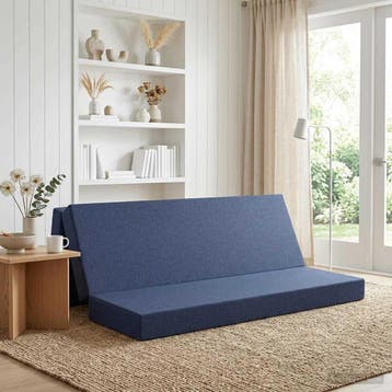 vidaXL Vouwbare Bankbed 180 x 67 x 45 cm Blauw, Verzenden, Nieuw