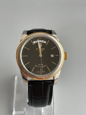 Tudor - Glamour Date+Day 56003 - Zonder minimumprijs - Heren, Sieraden, Tassen en Uiterlijk