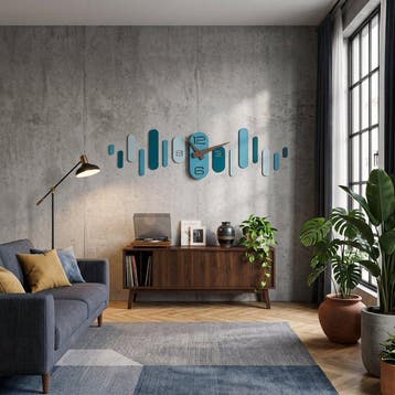 Wandklok - GIallobus - Modern Hout - 2024 - Wave-horloge