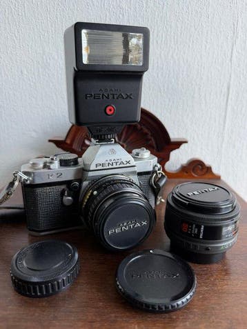 Pentax K2 + lenzen + acc. | Analoge camera, Nieuw
