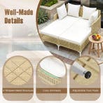 LIVSK Tuinligstoel Zonnebank - Dubbele Ligstoel voor 2 Perso, Verzenden, Nieuw