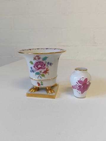 Herend - Pot (2) - Porselein - Hand painted