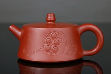 Yixing Zisha-theepot - Prachtig - Kunstenaarsmerk - China -