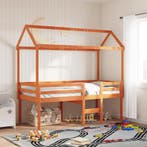 vidaXL Kinderbedhuisje 217x85,5x154 cm massief grenenhout, Verzenden, Nieuw, Bruin, Hout