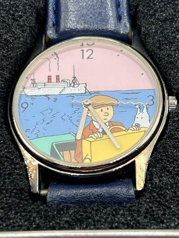 Tintin - 1 Globe Trotter Motorboot-kwarts horloge - TC003, Nieuw