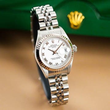 Rolex - Oyster Perpetual Lady Datejust 18kWhite -Gold Bezel, Nieuw