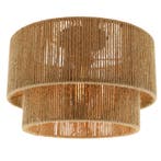 Landelijke plafondlamp bruin, Selena, Ophalen of Verzenden, Nieuw, Metaal, Landelijk