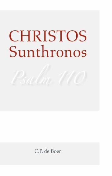 Christus sunthronos - Boer 9789087181413, Boeken, Verzenden, Gelezen, Boer