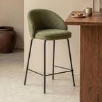 *WOONWINKEL* Barkruk Met Ronde Rugleuning Groen, Huis en Inrichting, Barkrukken, Verzenden, Nieuw