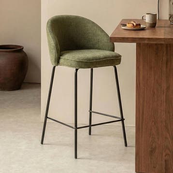 *WOONWINKEL* Barkruk Met Ronde Rugleuning Groen, Verzenden, Nieuw