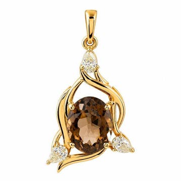 Zonder minimumprijs - Hanger - 14 karaat Geel goud - 2.26ct.