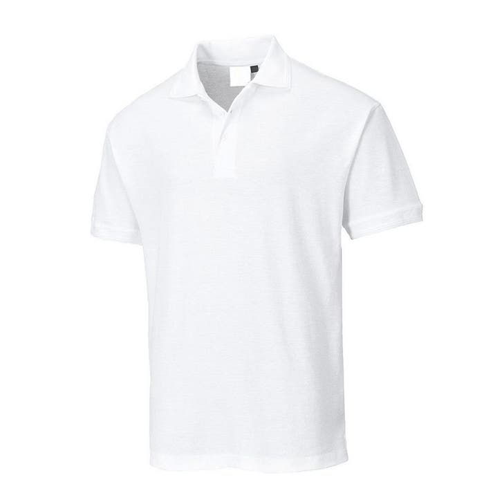 GGM Gastro | Heren poloshirt - wit - Maat: XL | HPSXLPW-W |, Kleding | Heren, Polo's, Wit, Maat 52/54 (L), Nieuw, Verzenden