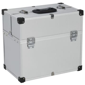 vidaXL Gereedschapskoffer 38x22,5x34 cm aluminium, Doe-het-zelf en Verbouw, Gereedschapskisten, Verzenden, Nieuw